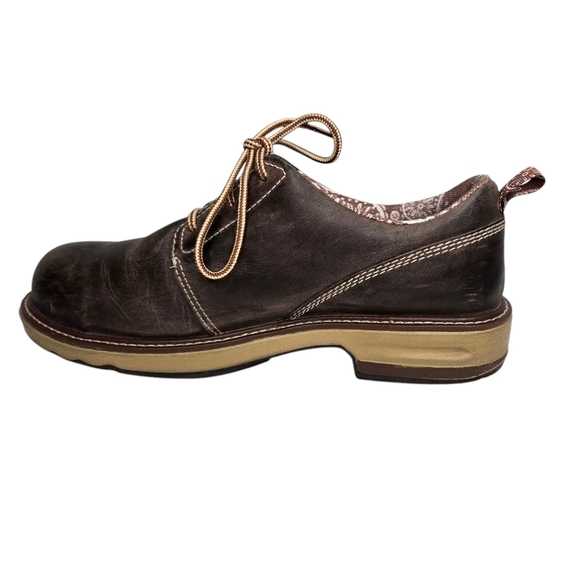 Timberland PRO Hightower Oxford Work Shoes Women's Sz 8.5 Brown Composite Toe - Picture 3 of 13